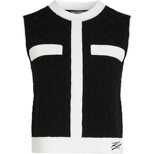 Karl Lagerfeld Gebreide top  zwart / wit