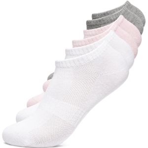 Occulto Enkelsokken 'Jana'  grijs gemêleerd / rosa / wit