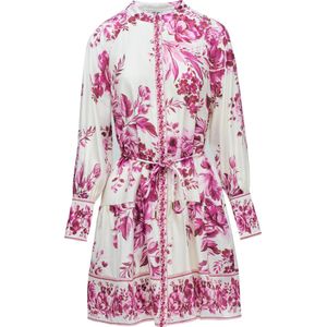 Salsa Jeans Jurk  pink / wolwit