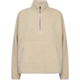 Fleecepullover met opstaande kraag en steekzakken, model 'BODIL'