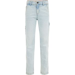 WE Fashion Tapered Fit Jeans Light Blue Denim