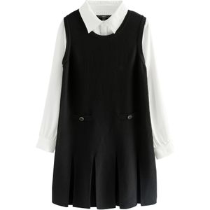 Next Gebreide jurk  zwart / wit