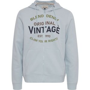 BLEND Sweatvest  navy / grijs / groen