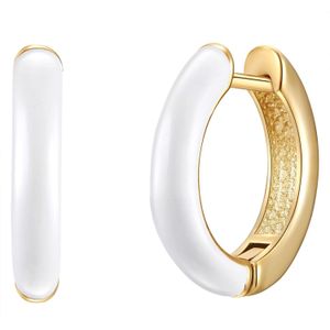 Yokoamii Oorbellen  goudgeel / wit