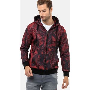 CIPO & BAXX Sweatvest  wijnrood