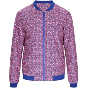 ALEKO Tussenjas  violetblauw / pink / wit