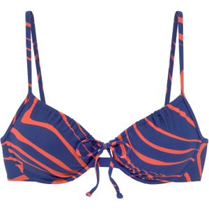BUFFALO Bikinitop 'Dune'  blauw / oranje