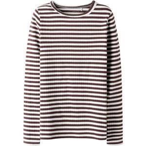 T-shirt - Ribgebreid - Lange Mouwen - Slim Fit - O-hals