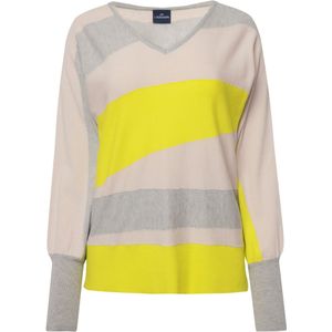 LAURASØN Trui  beige / neongeel / grijs