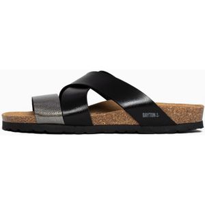 Muiltjes - Color-Blocking - Imitatieleder - Platte Hak