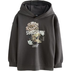 Next Sweatshirt 'Subscribe'  taupe / antraciet / pastelgroen / offwhite