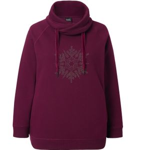Ulla Popken Sweatshirt  wijnrood / donkerrood