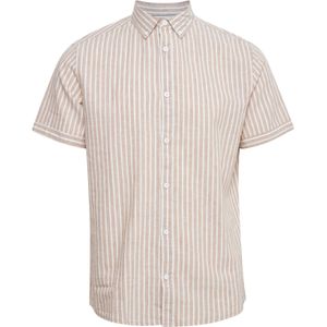 INDICODE JEANS Overhemd 'Hank'  beige / wit