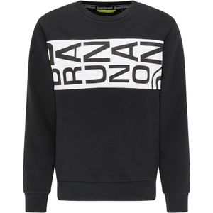 Bruno Banani Sweatshirt 'Richardson'  zwart / wit