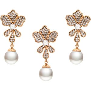 faina Sieraden set  rose-goud / wit
