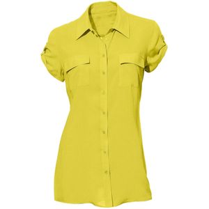 heine - Overhemdblouse - Limoen - Korte Mouwen - Normale Overhemdkraag
