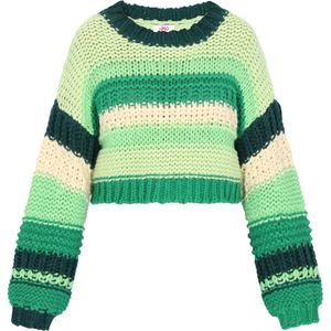 MYMO Oversized trui  lichtbeige / groen / pastelgroen / donkergroen