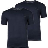 Emporio Armani - Shirt - Nachtblauw - 2 Pack - Kwartmouw