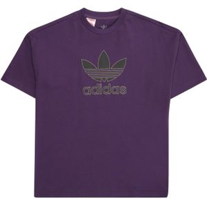 ADIDAS ORIGINALS Shirt 'Trefoil'  grijs / antraciet / braam