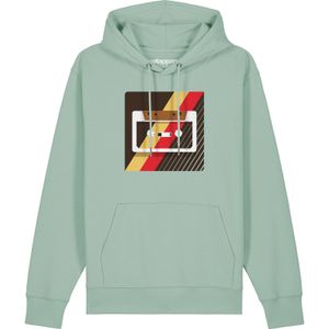 Watapparel Sweatshirt 'Kassette'  bruin / geel / mintgroen / bloedrood / wit