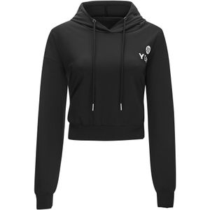 YEAZ Sportief sweatshirt 'Mood'  zwart / wit
