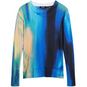 Fijngebreide Trui - Multicolor - Kleurverloopprint - Regular Fit - AW25