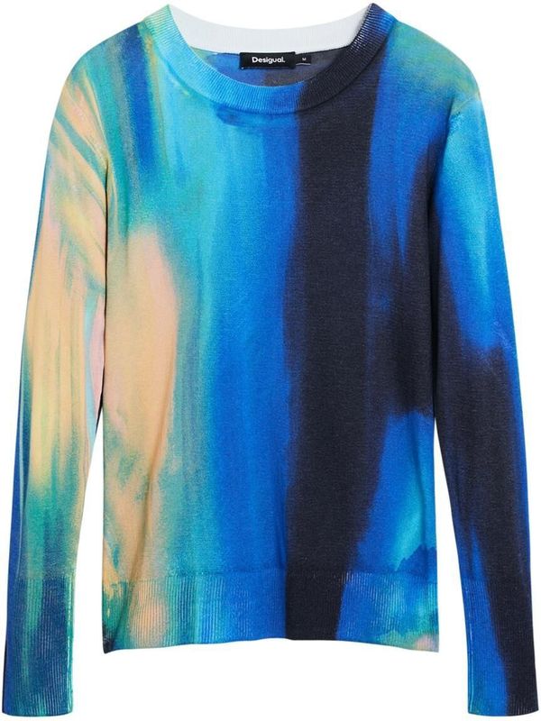 Fijngebreide Trui - Multicolor - Kleurverloopprint - Regular Fit - AW25