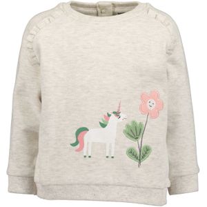 BLUE SEVEN Sweatshirt  champagne / groen / rosa / wit