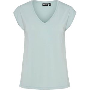 PCKAMALA - T-shirt - Effen - Jersey - V-hals - Kwartmouw