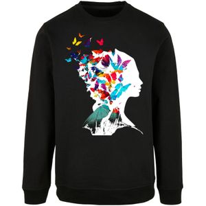 F4NT4STIC Sweatshirt 'Schmetterling'  gemengde kleuren / zwart