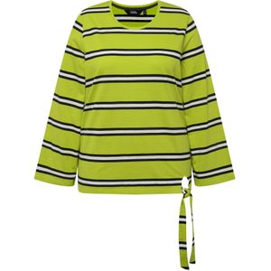 Ulla Popken Shirt  groen / zwart / wit