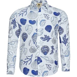 Campus Sutra Overhemd ' Onyx '  gemengde kleuren / wit