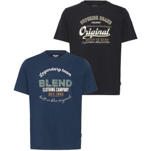 BLEND Shirt ' BHBenop 2 Pack '  blauw