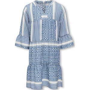 ONLY GIRLS Jurk 'KOGAlberte'  blauw / wit