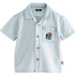 Next Overhemd  navy / lichtblauw / lichtgroen / oranje