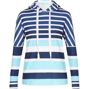 SANIKA Sweatshirt 'Fashion Look'  marine / aqua / donkerblauw / wit