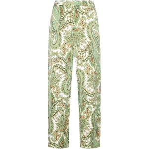 IZIA Broek 'Spring Summer'  bruin / groen / abrikoos / wit