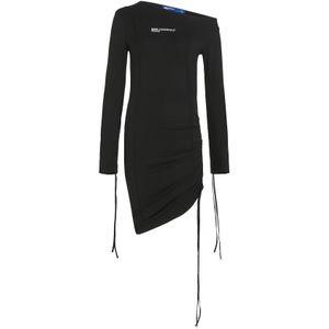 KARL LAGERFELD JEANS Jurk  zwart / wit