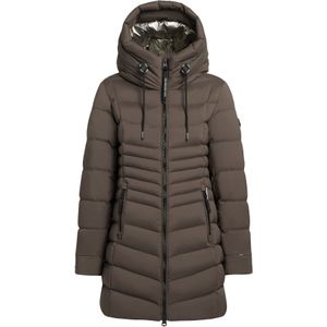 khujo Wintermantel 'Lava'  bruin