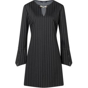 Ana Alcazar Jurk ' Solwa '  zwart / wit