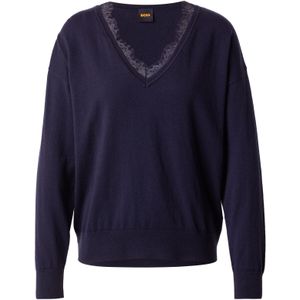 Boss Orange - Fettuccini - Gebreide Trui - Dark Blue - Damesmode