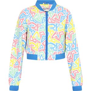 myMo ATHLSR Tussenjas  azuur / citroen / pink / offwhite