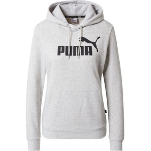 Trui Puma Women Essentials Logo Hoodie FL Gray