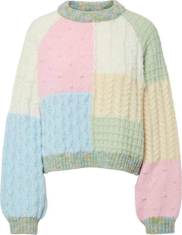 Remix - PCREMIX - Gebreide Trui - Hoge Kraag - Zware Gebreide Stijl