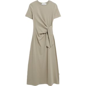 Armedangels - Jeltaa - Jersey Jurk - Effen - Korte Mouwen - Slim Fit - Enkellengte