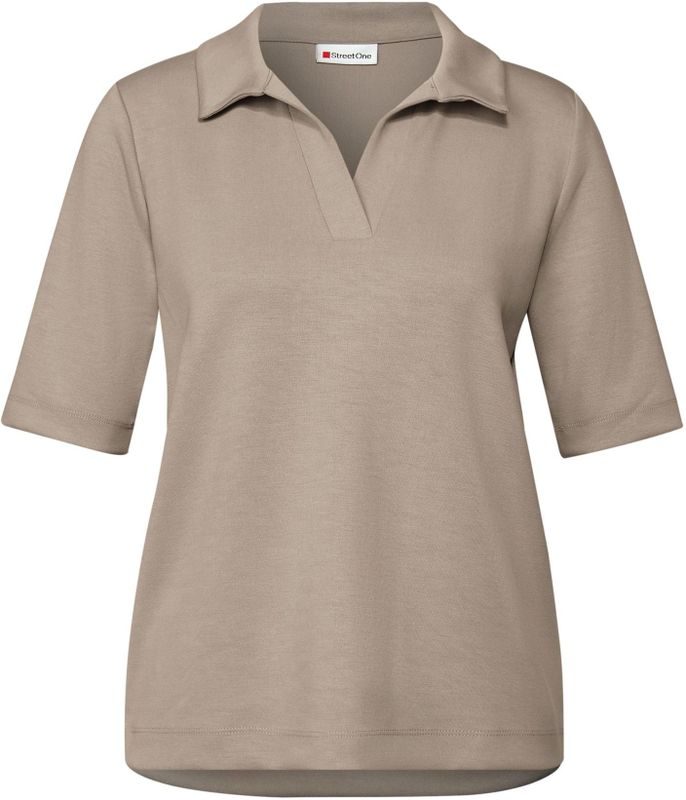 STREET ONE Shirt  donkerbeige