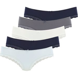 LASCANA Slip  navy / lichtblauw / grijs / wit