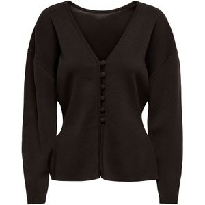 JDY Gebreid vest 'JDYAstra'  donkerbruin