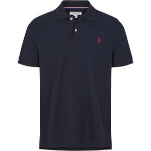U.S. POLO ASSN. Overhemd 'Alfred'  donkerblauw / kersrood