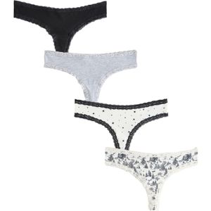 Next String  grijs / zwart / wit